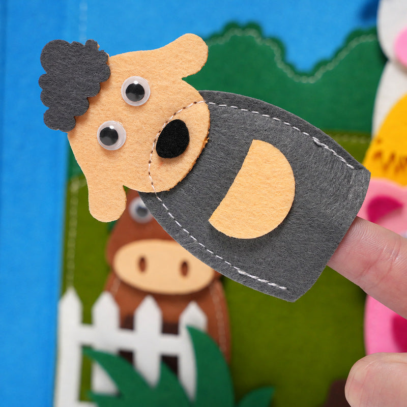 Farm Busy Book with 10 Interactive Felt Pages