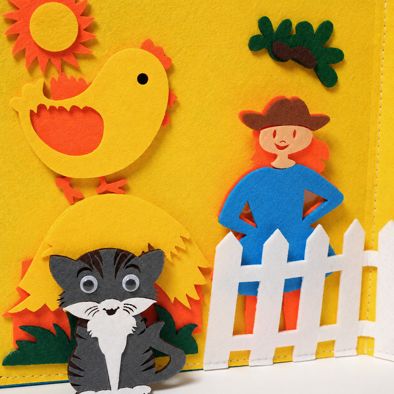 Farm Busy Book with 10 Interactive Felt Pages