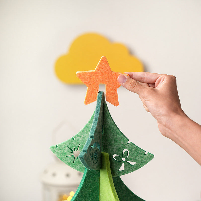 Felt Christmas Tree, 3D DIY Montessori Holiday Decoration