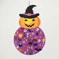 Felt Halloween Decoration with Pumpkin and 53 Pieces
