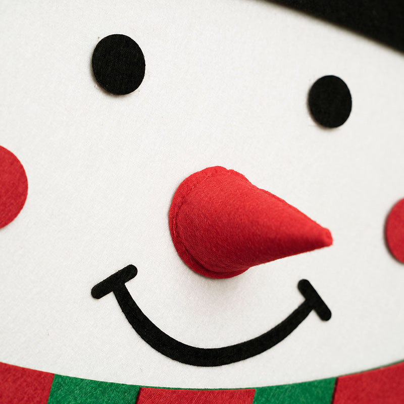 Felt Snowman Decoration with Removable Accessories