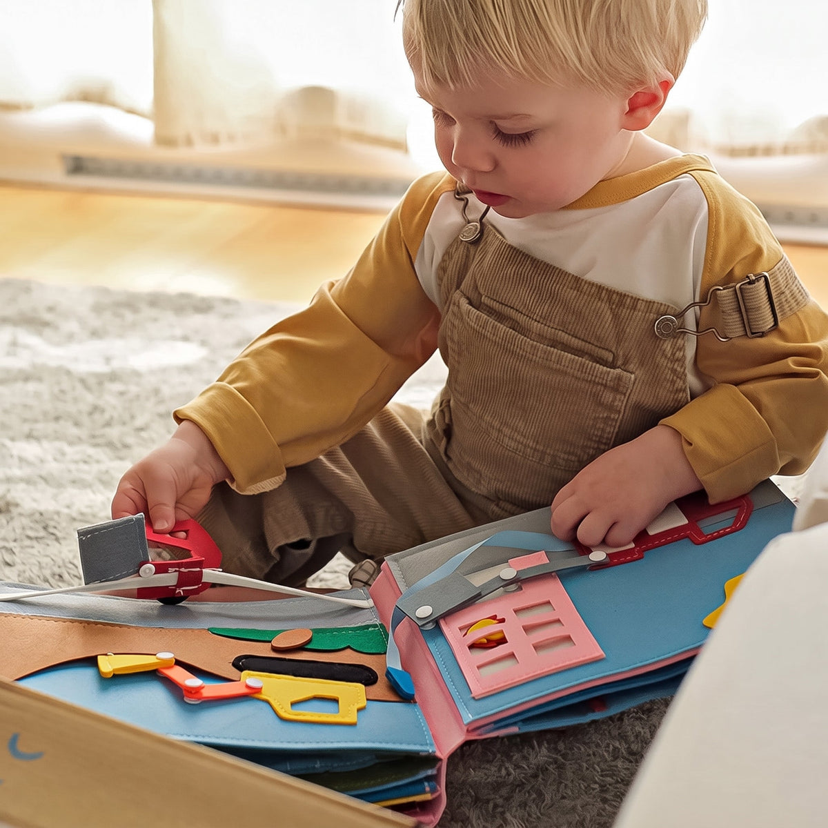 Felt Storybook with 16 Interactive Pages and Characters