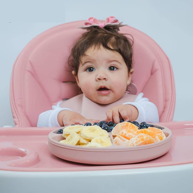 Silicone Baby Dining Set with Non-Slip Mat and Bib