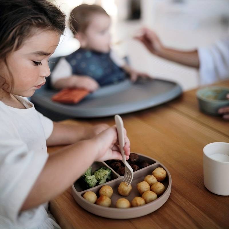 Silicone Baby Dining Set with Non-Slip Mat and Bib
