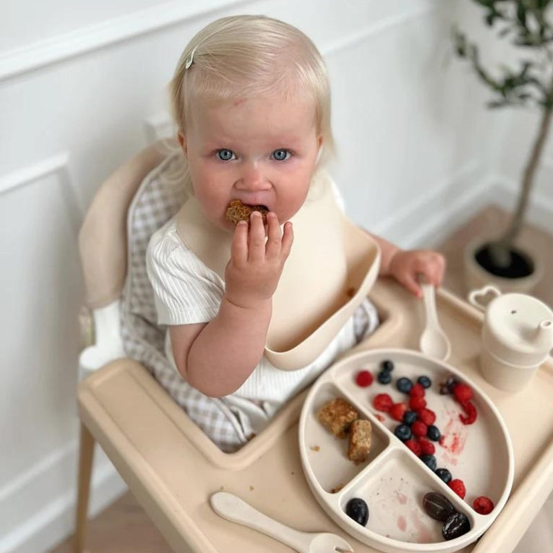Silicone Baby Dining Set with Non-Slip Mat and Bib