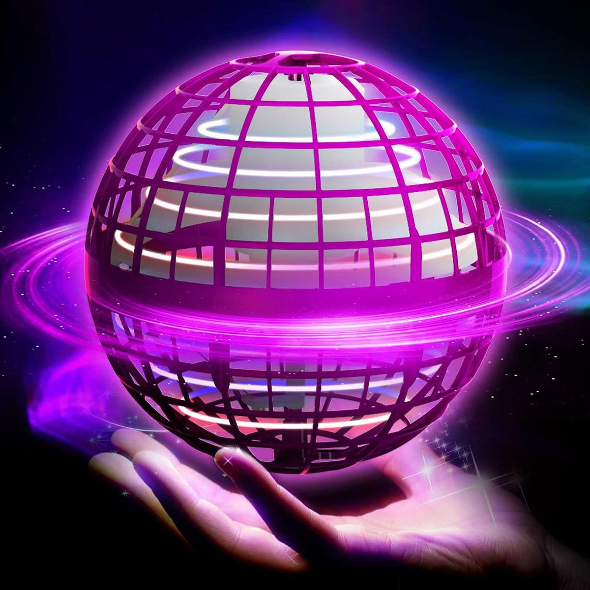 Flying Ball Toy with LED Lights and Hover Technology