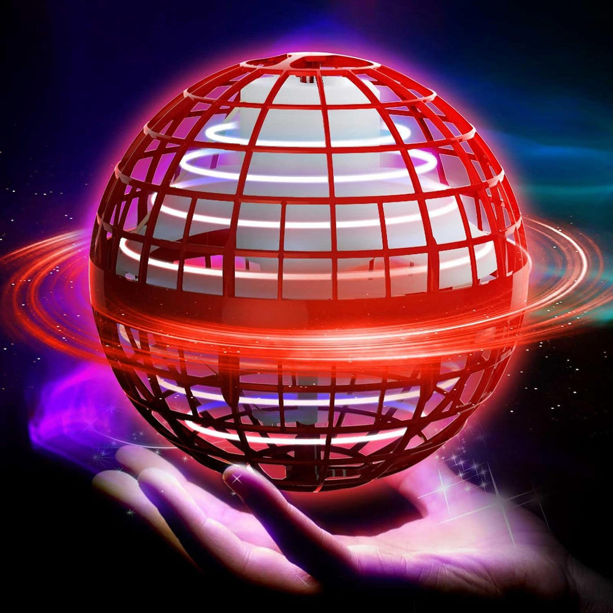 Flying Ball Toy with LED Lights and Hover Technology