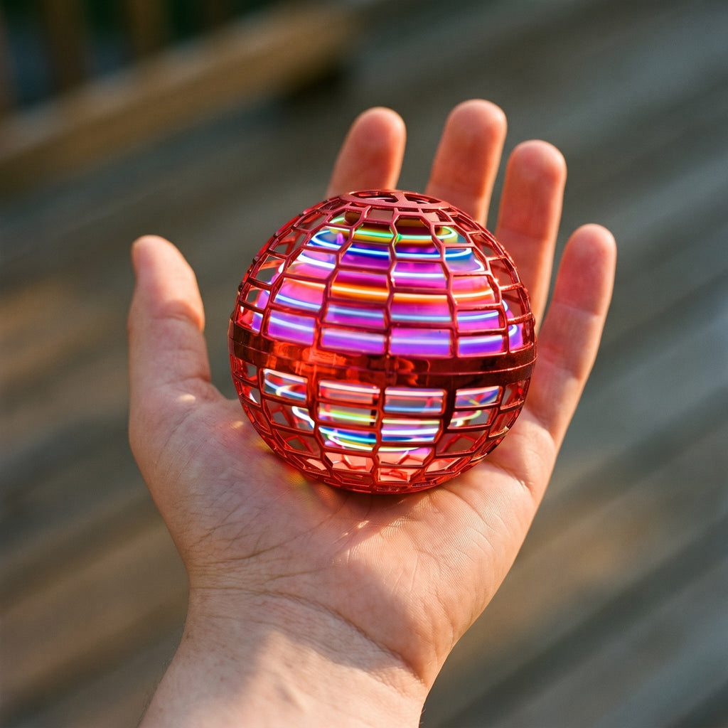 Flying Orb Ball, Hand Controlled LED Boomerang Spinner