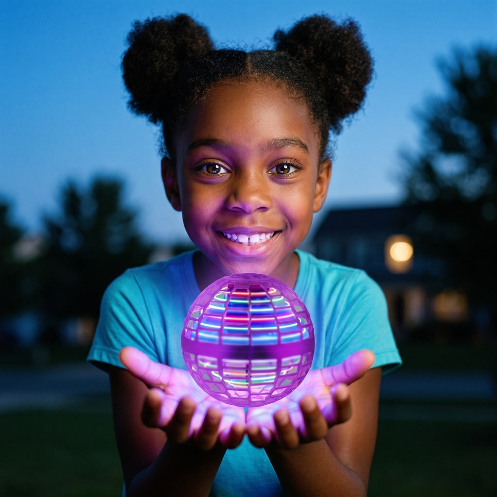 Flying Orb Ball, Hand Controlled LED Boomerang Spinner