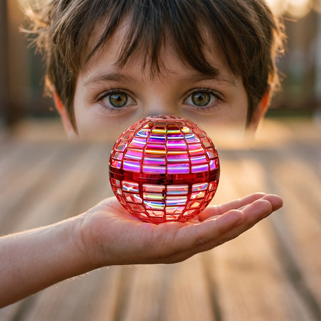 Flying Orb Ball, Hand Controlled LED Boomerang Spinner