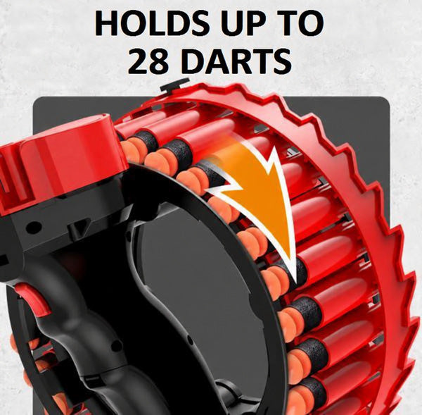 Foam Dart Blaster with 28-Round Rotating Drum