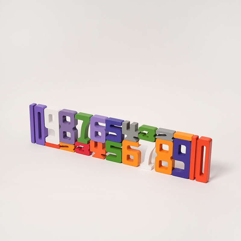 Number Building Blocks, Colorful Math Stacking Set