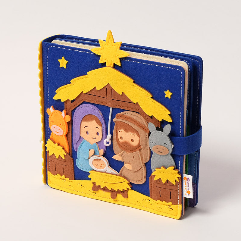 Nativity Quiet Book with Interactive Felt Pages