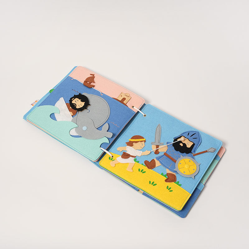 Felt Bible Book with 7 Interactive Old Testament Stories