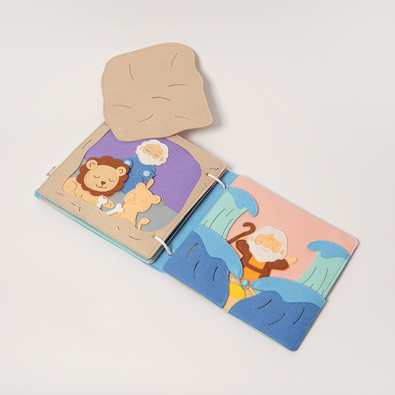 Felt Bible Book with 7 Interactive Old Testament Stories