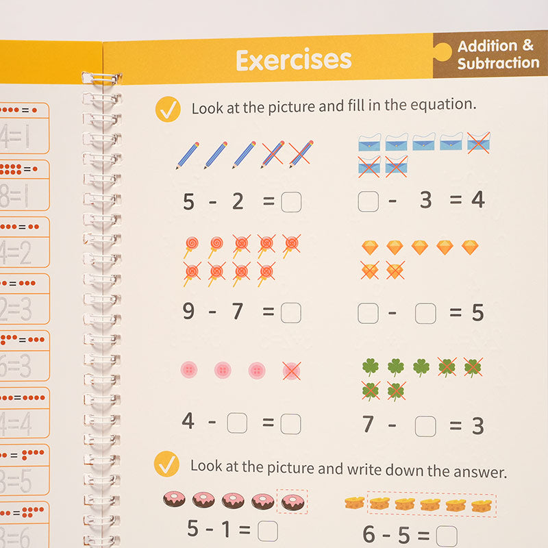 Reusable Workbooks for Kids, 6-Pack with Guided Tracing