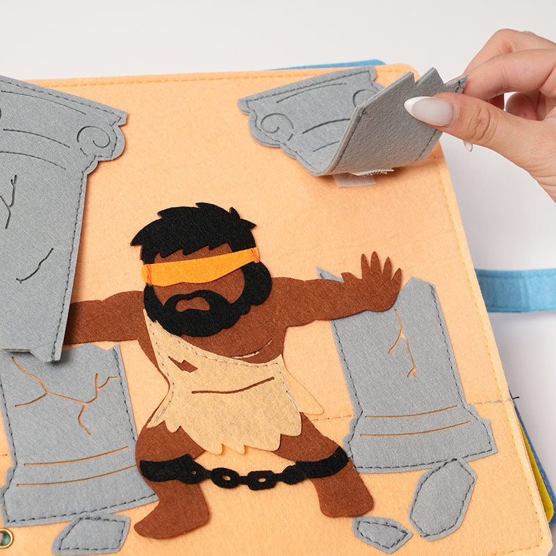 Felt Bible Book with 7 Interactive Old Testament Stories