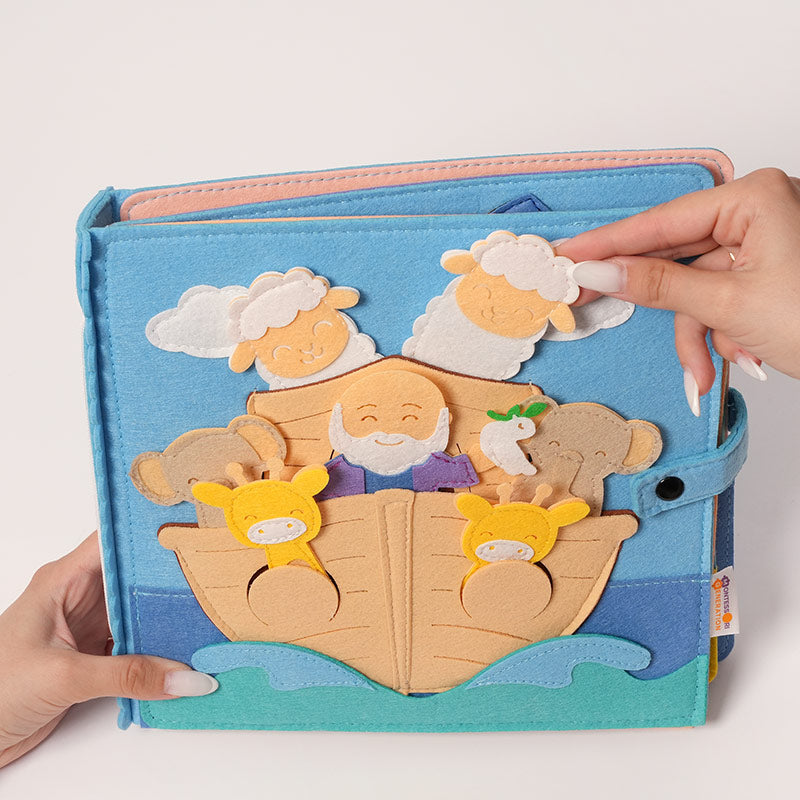 Felt Bible Book with 7 Interactive Old Testament Stories