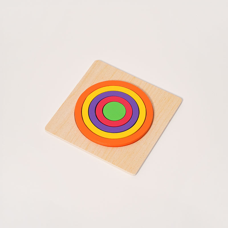 Nested Shape Puzzle with Six Layered Wooden Boards