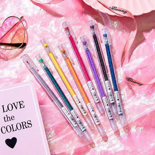 Glitter Gel Pens Set – 100 Vibrant Colors for Art and Journaling