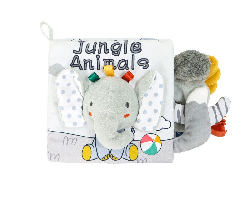 Baby Cloth Book with Animal Tails and Textures