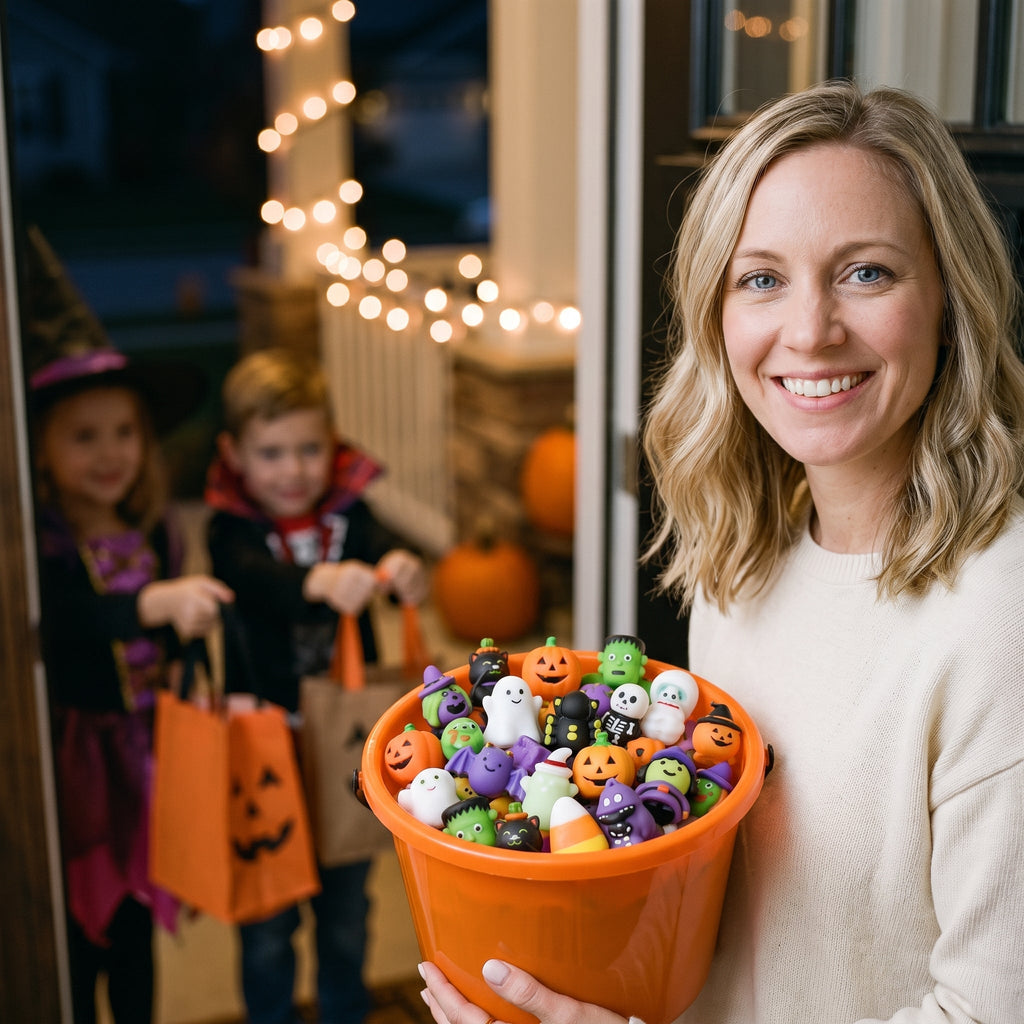Halloween Mochi Squishy Fidget Toys for Goodie Bags & Party Favors