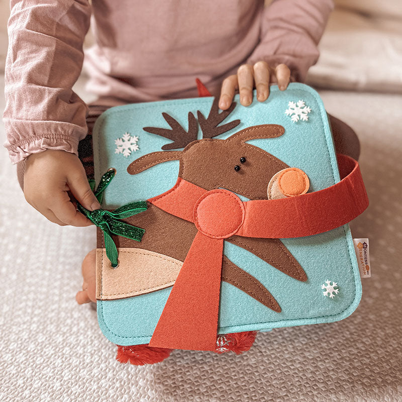 Montessori Christmas Toys Bundle with Books and Switchboard