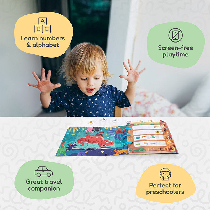 Busy Book for Toddlers with Farm Animals and Learning Activities