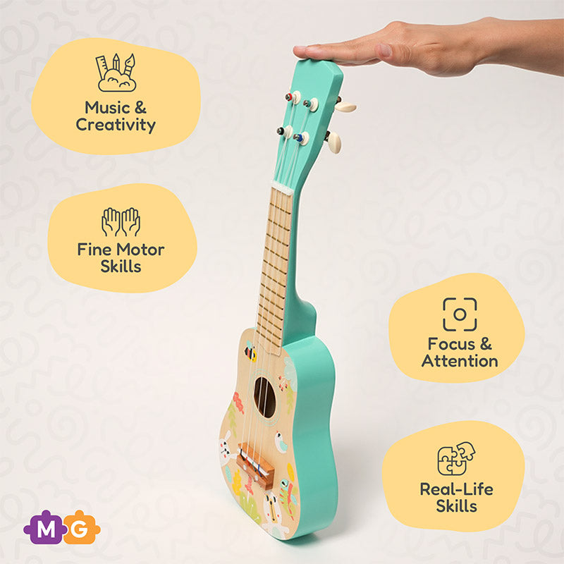 Children's Ukulele with Colorful Animal Design