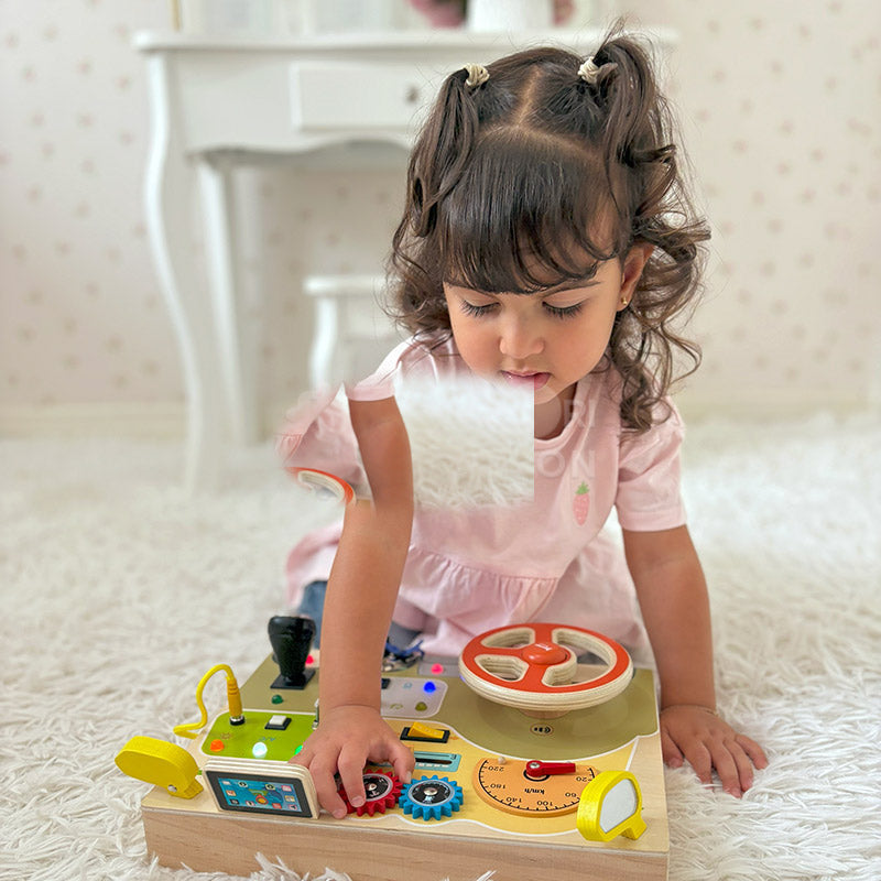 Interactive Dashboard Toy with Lights and Sounds
