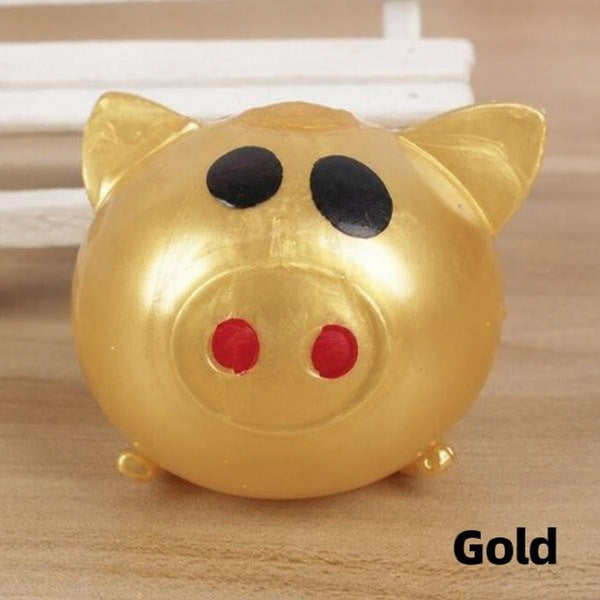 Jelly Pig Stress Toy - Squishy Bounce-Back Fidget