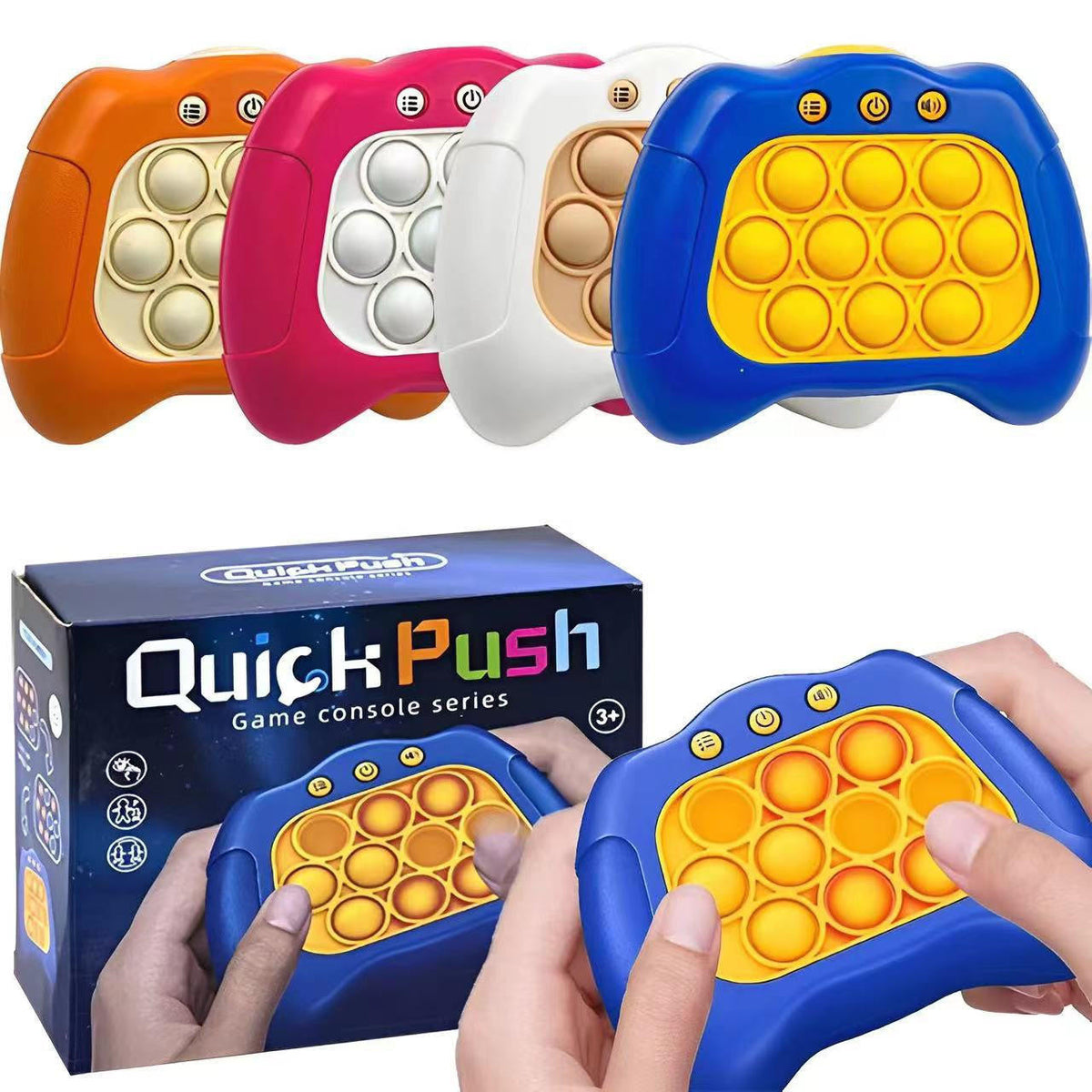 Handheld Bubble Pop Game with 4 Play Modes and Sound
