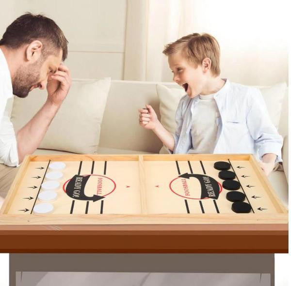 Wooden Slingshot Game with Elastic for Two Players