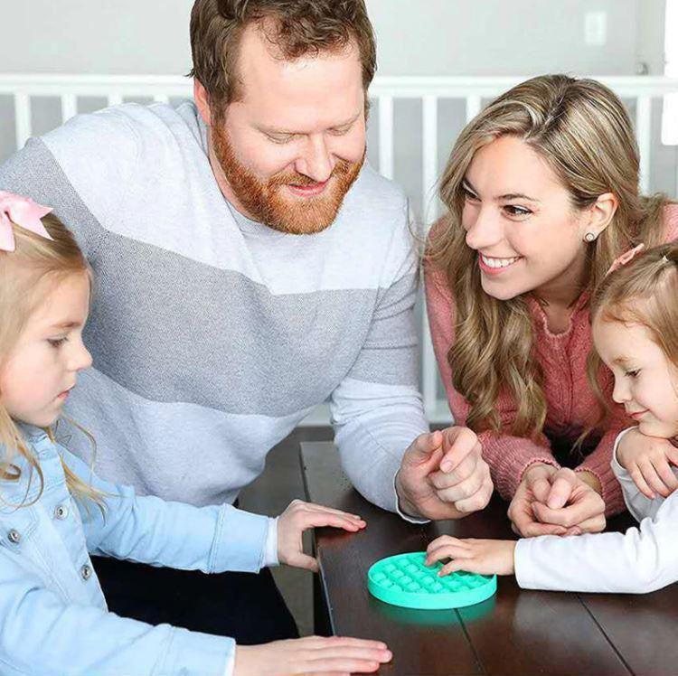 Pop It Strategy Game with Sensory Bubble Popping