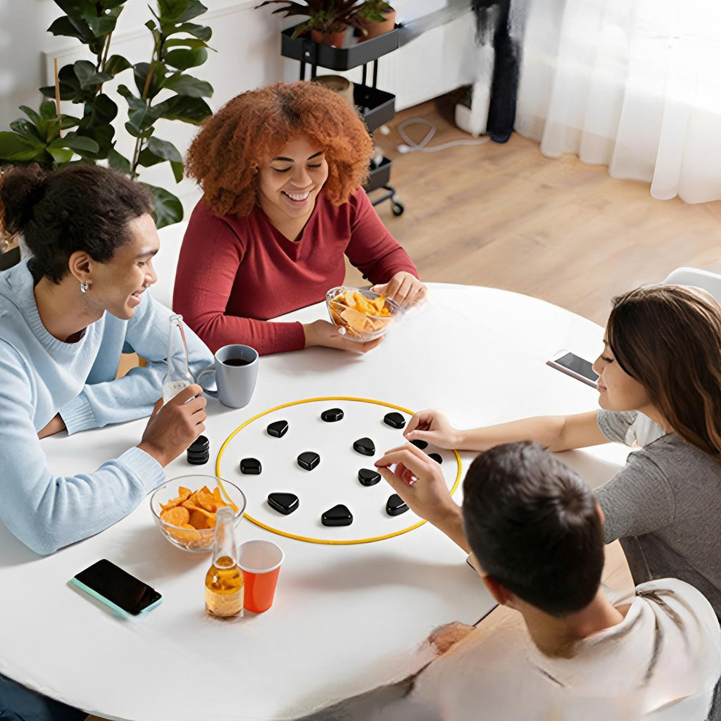Magnetic Stones Game with Golden Ring and Travel Pouch
