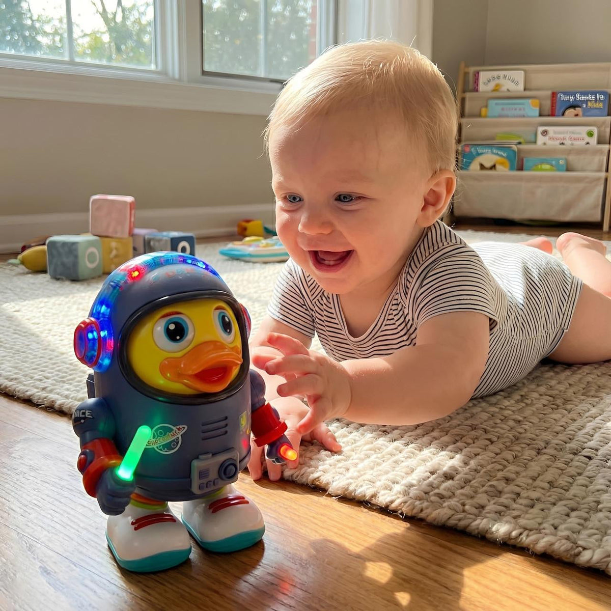 Musical Dancing Toy, Astronaut Duck with Lights