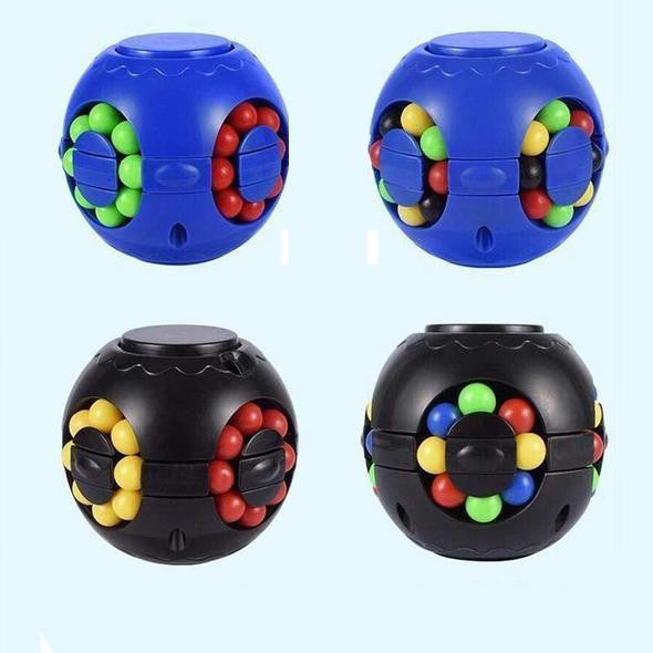 Fidget Puzzle Ball with Rotating Colored Beads