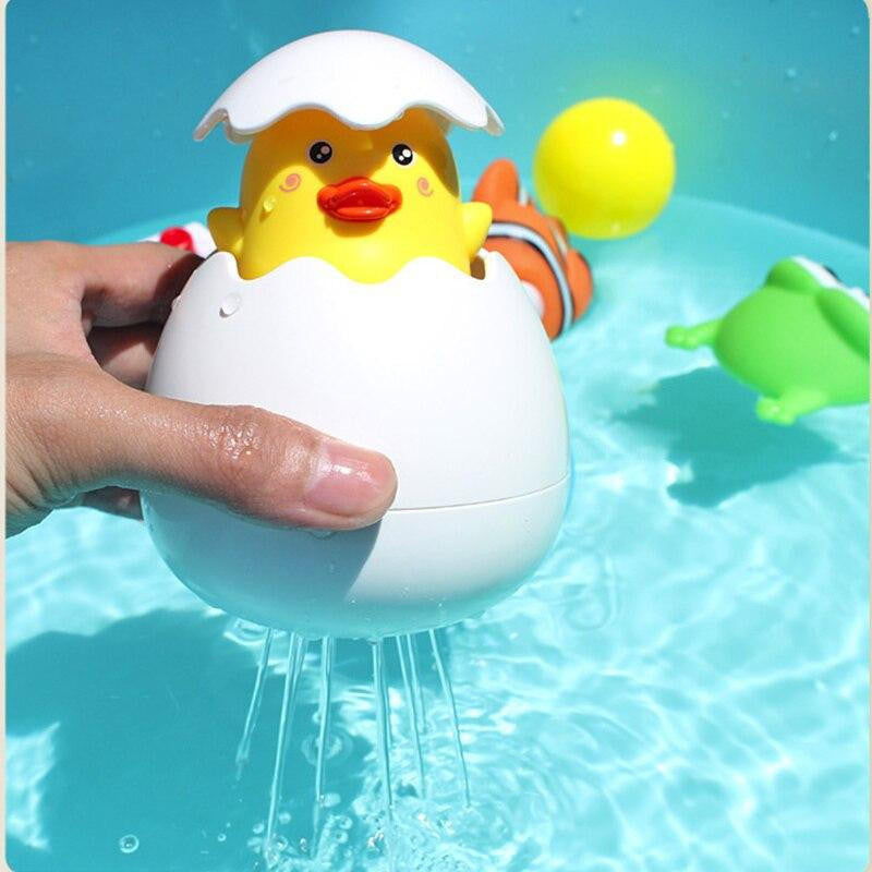 Bath Toy Eggs with Water Spraying Animals for Toddlers