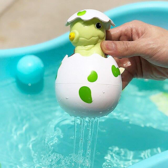 Bath Toy Eggs with Water Spraying Animals for Toddlers