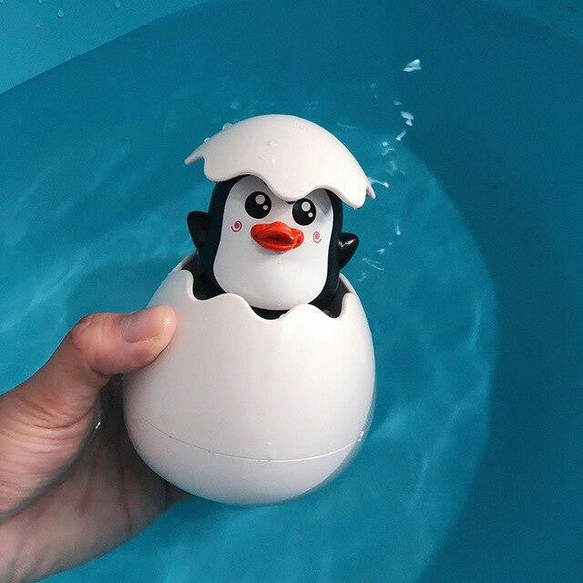 Bath Toy Eggs with Water Spraying Animals for Toddlers