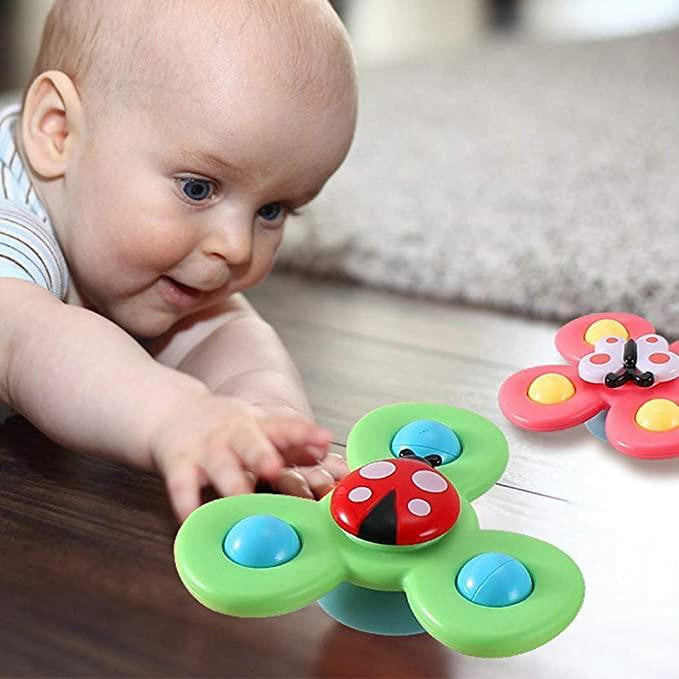Suction Spinner Toy with Animal Designs for Babies