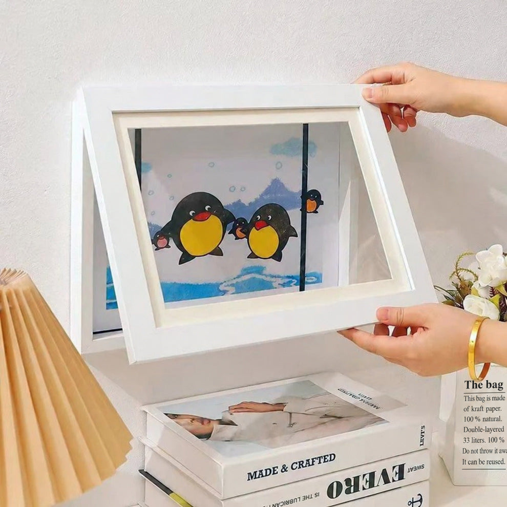 Kids Artwork Frame with Storage for 200 Drawings