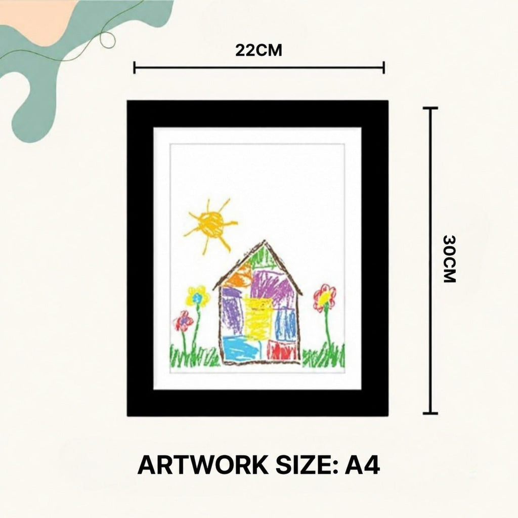 Kids Artwork Frame with Storage for 200 Drawings