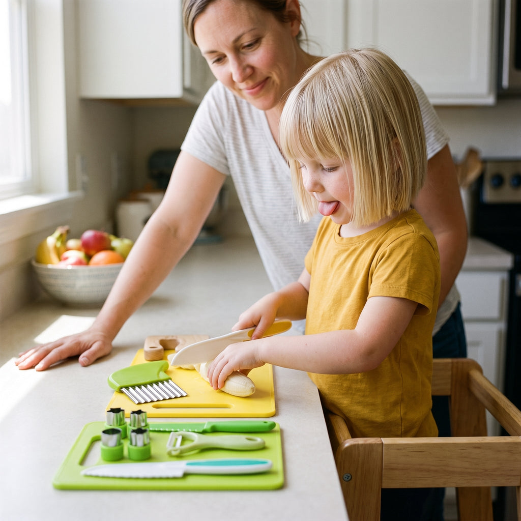 Little Chef Montessori Kitchen Set, Learn To Cook, 19 Pieces