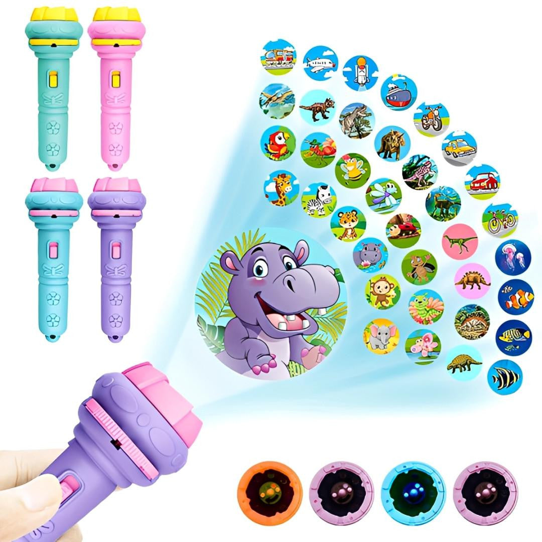 Projector Flashlight for Kids with Animal Slides