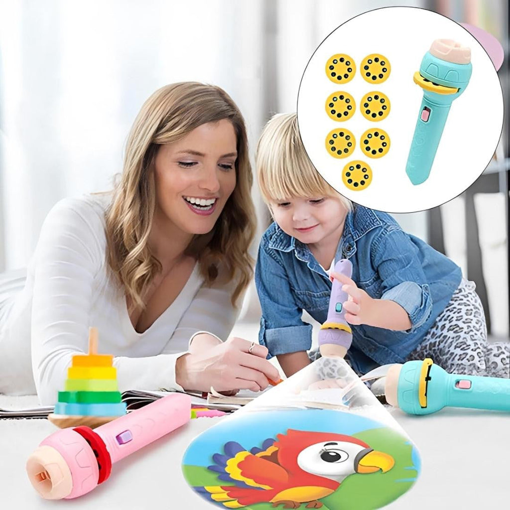 Projector Flashlight for Kids with Animal Slides
