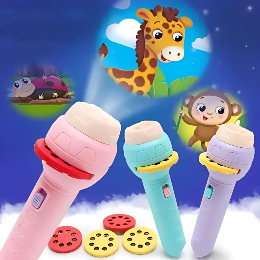 Projector Flashlight for Kids with Animal Slides