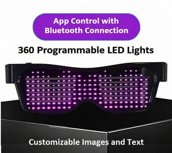 LED Party Glasses with Customizable Light Patterns