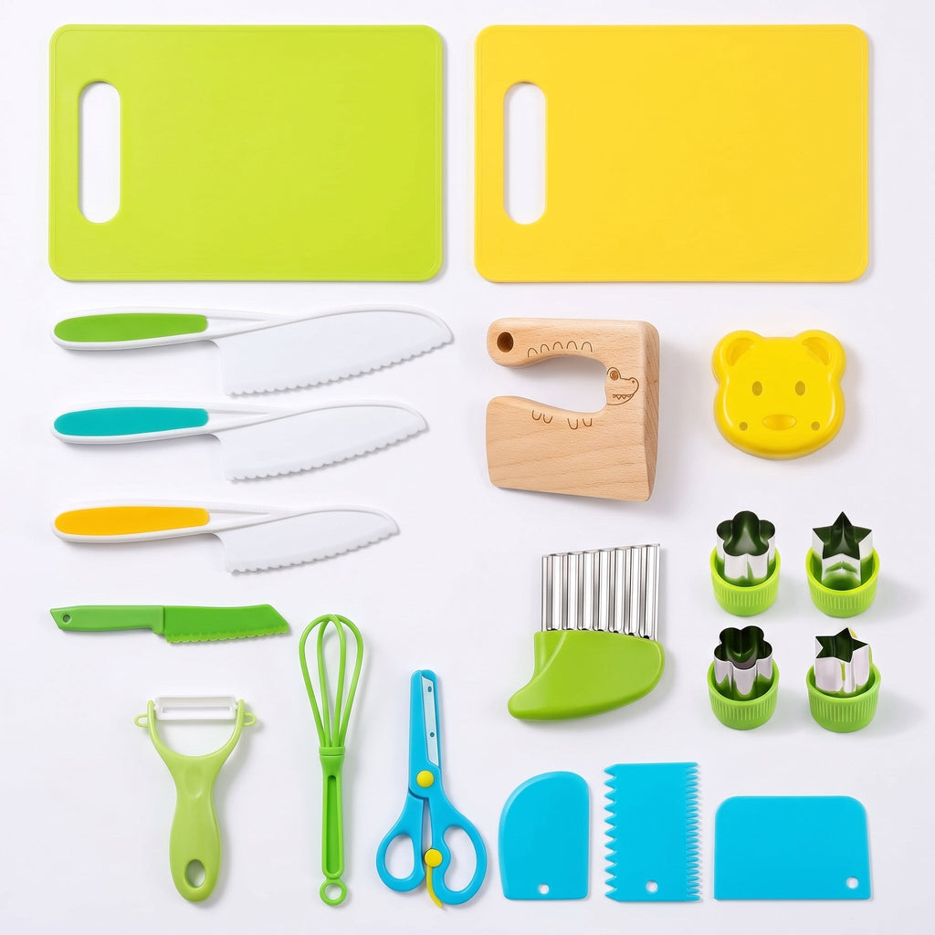 Little Chef Montessori Kitchen Set, Learn To Cook, 19 Pieces