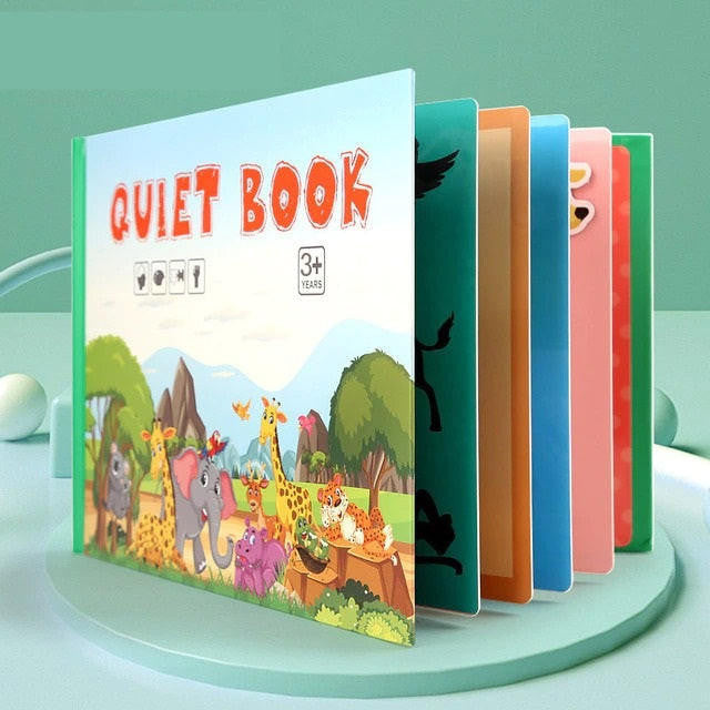 Activity Book Toddlers with Reusable Stickers and Themes
